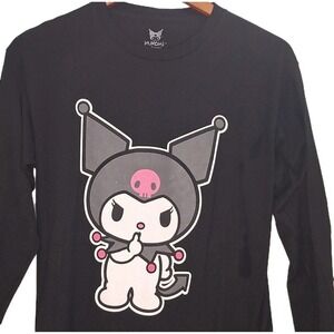 Sanrio Kuromi T-Shirt Size Small  black Kuromi‎ long Sleeve Tee S